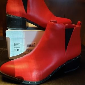 Bar III Gabby Red Ankle Booties, Created for Macy's